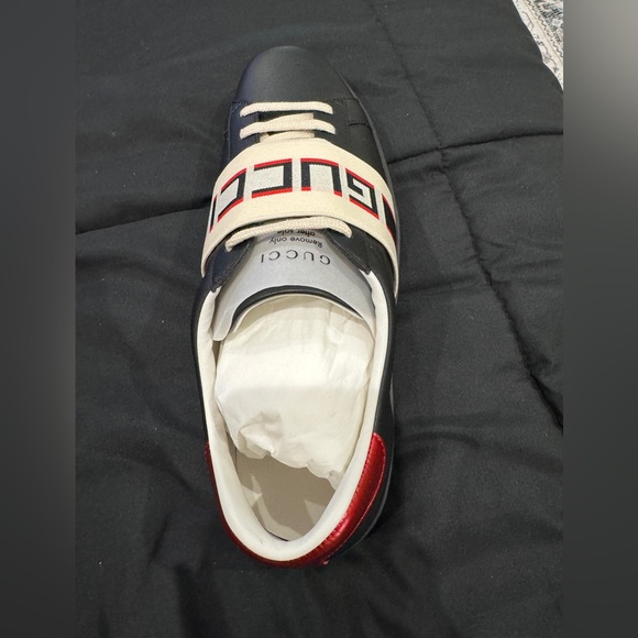 Gucci Ace Stripe Black Miro Soft Leather - Picture 4 of 7